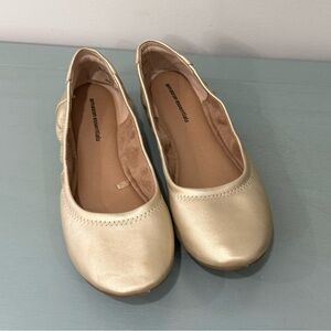 Women's Gold Ballet Flats